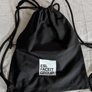 Esports League (ESL) Drawstring Bag with zipper pouch